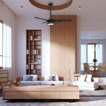 Carregar imagem no visualizador da galeria, 52" Aerofanture Industrial DC Motor Downrod Mount Reversible Ceiling Fan with Lighting and Remote Control