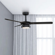 Carregar imagem no visualizador da galeria, 52" Aerofanture Industrial DC Motor Downrod Mount Reversible Ceiling Fan with Lighting and Remote Control