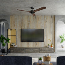 Carregar imagem no visualizador da galeria, 52" Aerofanture Industrial DC Motor Downrod Mount Reversible Ceiling Fan with Lighting and Remote Control