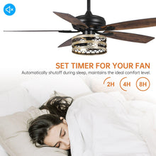 Carregar imagem no visualizador da galeria, 52" Alward Smart Fan with Light Kit