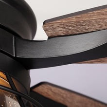 Carregar imagem no visualizador da galeria, 52" Antone Industrial Downrod Mount Reversible Ceiling Fan with Lighting and Remote Control