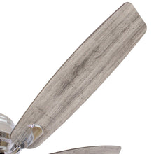 Carregar imagem no visualizador da galeria, 52" Bangatore Traditional Chrome Flush Mount Reversible Ceiling Fan with Lighting and Remote Control