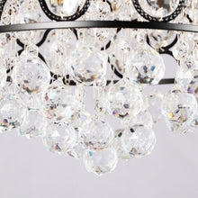 Carregar imagem no visualizador da galeria, 52" Berkshire Modern Downrod Mount Reversible Crystal Ceiling Fan with Lighting and Remote Control