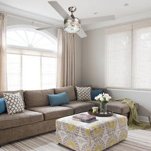 Carregar imagem no visualizador da galeria, 52" Cason Modern Downrod Mount Reversible Ceiling Fan with Lighting and Remote Control