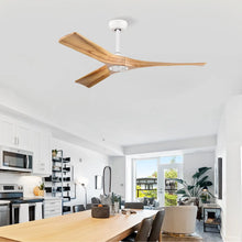 Carregar imagem no visualizador da galeria, 52” Ceiling Fan with Remote, Reversible DC Motor, 3 Wood Blades