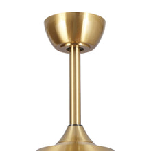 Carregar imagem no visualizador da galeria, 52" Cochin Modern Downrod Mount Reversible Crystal Ceiling Fan with Lighting and Remote Control