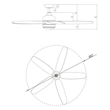 Carregar imagem no visualizador da galeria, 52" Dicken Farmhouse Downrod Mount Reversible Ceiling Fan with Lighting and Remote Control