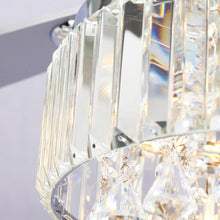 Carregar imagem no visualizador da galeria, 52" Elkton Modern Reversible Crystal Fandelier with Lighting and Remote Control