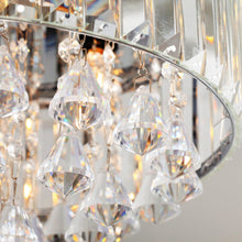 Carregar imagem no visualizador da galeria, 52" Elkton Modern Reversible Crystal Fandelier with Lighting and Remote Control