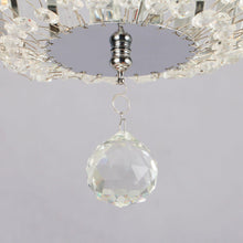Carregar imagem no visualizador da galeria, 52" Ganga Modern Downrod Mount Reversible Crystal Ceiling Fan with Lighting and Remote Control