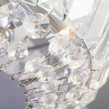 Carregar imagem no visualizador da galeria, 52" Ganga Modern Downrod Mount Reversible Crystal Ceiling Fan with Lighting and Remote Control