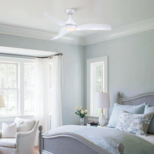 Carregar imagem no visualizador da galeria, 52" Industrial DC Motor Downrod Mount Reversible Ceiling Fan with LED Lighting and Remote Control