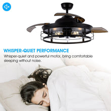 Carregar imagem no visualizador da galeria, 52" Jamshedpur Industrial Downrod Mount Ceiling Fan with Lighting and Remote Control