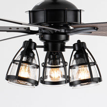 Carregar imagem no visualizador da galeria, 52" Kashmir Traditional Downrod Mount Reversible Ceiling Fan with Lighting and Remote Control