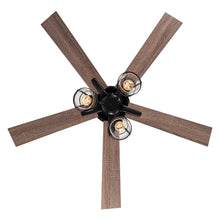 Carregar imagem no visualizador da galeria, 52" Kashmir Traditional Downrod Mount Reversible Ceiling Fan with Lighting and Remote Control