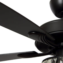 Carregar imagem no visualizador da galeria, 52" Kerala Modern Chrome Downrod Mount Reversible Crystal Ceiling Fan with Lighting and Remote Control