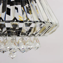 Carregar imagem no visualizador da galeria, 52" Kerala Modern Chrome Downrod Mount Reversible Crystal Ceiling Fan with Lighting and Remote Control
