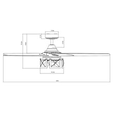 Carregar imagem no visualizador da galeria, 52" Kolkata Industrial Downrod Mount Reversible Ceiling Fan with Lighting and Remote Control