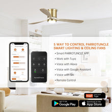 Carregar imagem no visualizador da galeria, 52" Mayna Smart Fan with LED Light and Remote Control