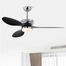 Carregar imagem no visualizador da galeria, 52" Modern Ceiling Fan with Light, 3 ABS Blades, DC Remote Control