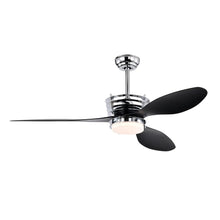 Carregar imagem no visualizador da galeria, 52" Modern Ceiling Fan with Light, 3 ABS Blades, DC Remote Control