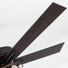 Carregar imagem no visualizador da galeria, 52" New Delhi Industrial Downrod Mount Reversible Ceiling Fan with Lighting and Remote Control