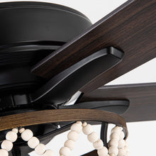 Carregar imagem no visualizador da galeria, 52" New Delhi Industrial Downrod Mount Reversible Ceiling Fan with Lighting and Remote Control