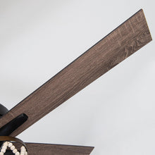 Carregar imagem no visualizador da galeria, 52" New Delhi Industrial Downrod Mount Reversible Ceiling Fan with Lighting and Remote Control