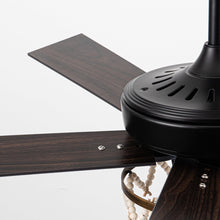 Carregar imagem no visualizador da galeria, 52" New Delhi Industrial Downrod Mount Reversible Ceiling Fan with Lighting and Remote Control