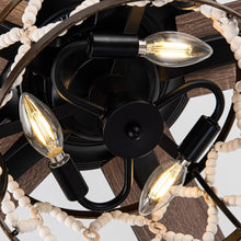 Carregar imagem no visualizador da galeria, 52" New Delhi Industrial Downrod Mount Reversible Ceiling Fan with Lighting and Remote Control