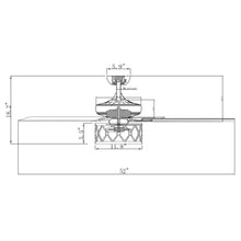 Carregar imagem no visualizador da galeria, 52" New Delhi Industrial Downrod Mount Reversible Ceiling Fan with Lighting and Remote Control