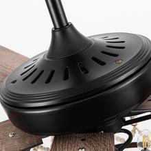 Carregar imagem no visualizador da galeria, 52" New Delhi Industrial Downrod Mount Reversible Ceiling Fan with Lighting and Remote Control