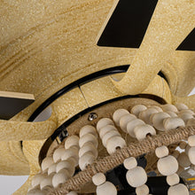 Carregar imagem no visualizador da galeria, 52" Pune Farmhouse Downrod Mount Reversible Ceiling Fan with Lighting and Remote Control