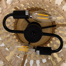 Carregar imagem no visualizador da galeria, 52" Pune Farmhouse Downrod Mount Reversible Ceiling Fan with Lighting and Remote Control