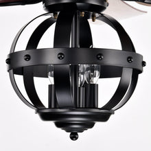 Carregar imagem no visualizador da galeria, 52" Wilburton Industrial Downrod Mount Reversible Ceiling Fan with Lighting and Remote Control