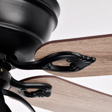 Carregar imagem no visualizador da galeria, 52" Wilburton Industrial Downrod Mount Reversible Ceiling Fan with Lighting and Remote Control