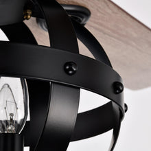 Carregar imagem no visualizador da galeria, 52" Wilburton Industrial Downrod Mount Reversible Ceiling Fan with Lighting and Remote Control