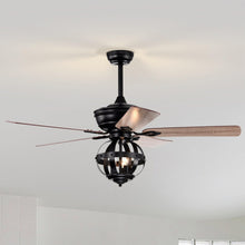 Carregar imagem no visualizador da galeria, 52" Wilburton Industrial Downrod Mount Reversible Ceiling Fan with Lighting and Remote Control