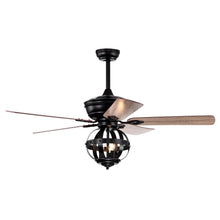 Carregar imagem no visualizador da galeria, 52" Wilburton Industrial Downrod Mount Reversible Ceiling Fan with Lighting and Remote Control