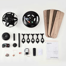 Carregar imagem no visualizador da galeria, 52" Wilburton Industrial Downrod Mount Reversible Ceiling Fan with Lighting and Remote Control