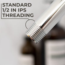 Carregar imagem no visualizador da galeria, 8 in. Stainless Steel Shower Head Extension Arm with Flange (Chrome Finish)