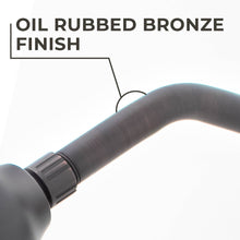 Carregar imagem no visualizador da galeria, 8 in. Stainless Steel Shower Head Extension Arm with Flange (Oil-Rubbed Bronze Finish)