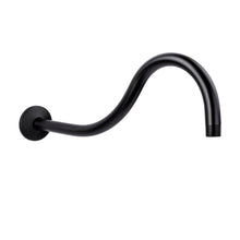 Carregar imagem no visualizador da galeria, 16 in. High-Arc Hook Shower Head Extension Arm (Black Finish)