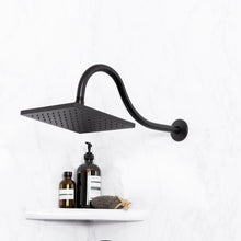 Carregar imagem no visualizador da galeria, 16 in. High-Arc Hook Shower Head Extension Arm (Black Finish)