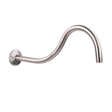 Carregar imagem no visualizador da galeria, 16 in. High-Arc Hook Shower Head Extension Arm (Brushed Nickel Finish)