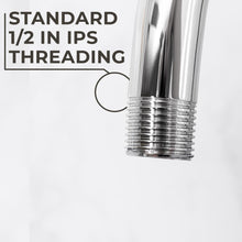 Carregar imagem no visualizador da galeria, 16 in. High-Arc Hook Shower Head Extension Arm (Chrome Finish)