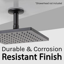 Carregar imagem no visualizador da galeria, 3 in. Shower Arm for Ceiling-Mounted Rainfall Showerhead (Black Finish)