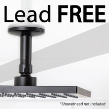 Carregar imagem no visualizador da galeria, 3 in. Shower Arm for Ceiling-Mounted Rainfall Showerhead (Black Finish)