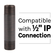 Carregar imagem no visualizador da galeria, 3 in. Shower Arm for Ceiling-Mounted Rainfall Showerhead (Oil-Rubbed Bronze Finish)