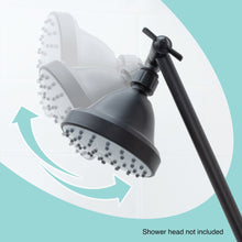 Carregar imagem no visualizador da galeria, 10 in. Solid Brass Shower Head Extension Arm (Black Finish)